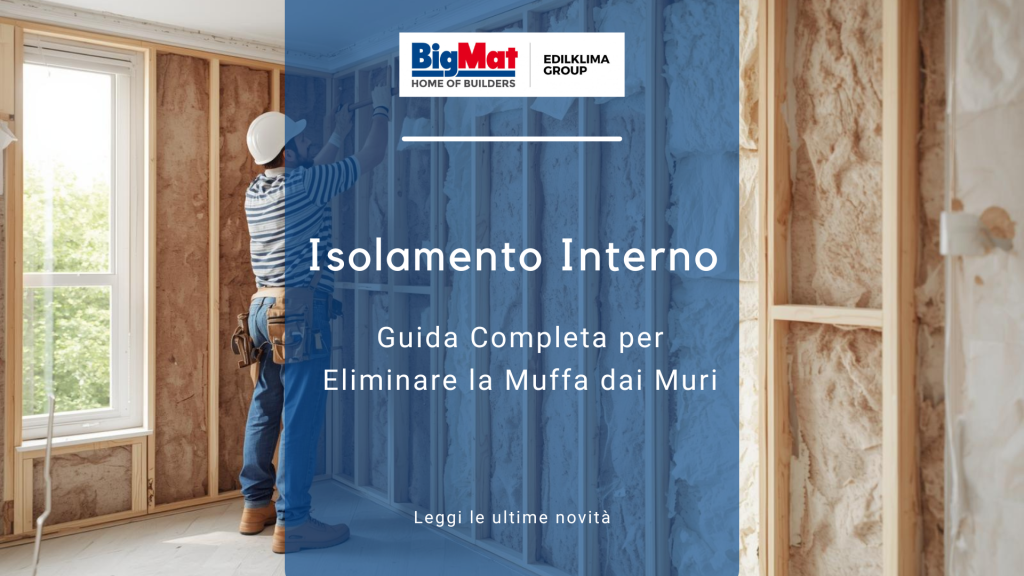 Installazione professionale di pannelli per l'isolamento interno su parete per eliminare la muffa.