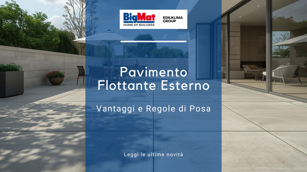 casa con pavimento flottante esterno